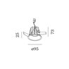 Wever & Ducré DEEP IP65 RECESSED 1.0 LED blade springs Recessed Lamp