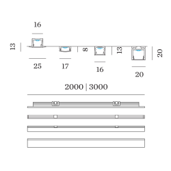 Wever & Ducré Ilane LED COB Strip IP20 3.0M 15W/M 1250 lm/M LED strip