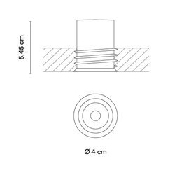 Vibia Bind solo Ø 4 cm Narrow - 6650 recessed spot