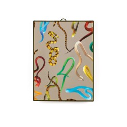 SELETTI Toiletpaper Spiegel 22,5x29,5 cm - Snakes