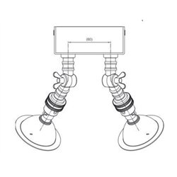 Tekna NAUTIC Lilley Spot Twin LED Ceiling lamp