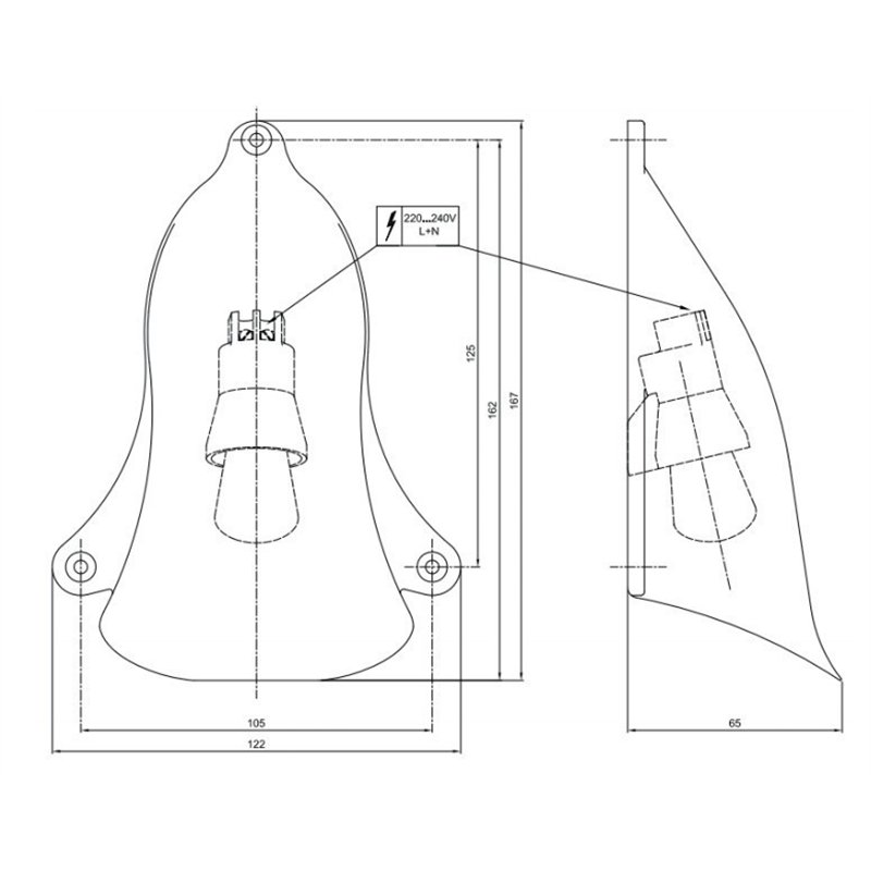 Tekna NAUTIC SHELL LIGHT - LED Wandlamp