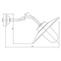 Tekna NAUTIC QUAY LIGHT 45° Wandlamp