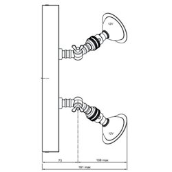 Tekna LILLEY SPOT ON RAIL 2 - LED (300MM) Ceiling lamp