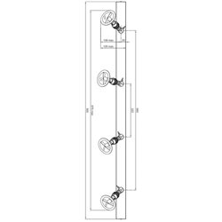 Tekna LILLEY SPOT ON RAIL 4 - LED (900MM) Ceiling lamp