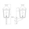 Tekna NAUTIC Montrose Small on bracket Wall lamp