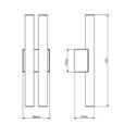 Tekna ARTON Phara Large Double Wandlamp