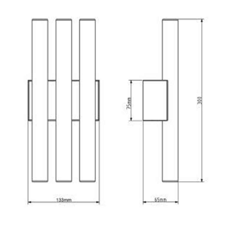 Tekna ARTON Phara Large Triple Wandlamp