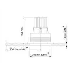 Tekna FLATSPOT 1 - TRIM XICATO Recessed lamp