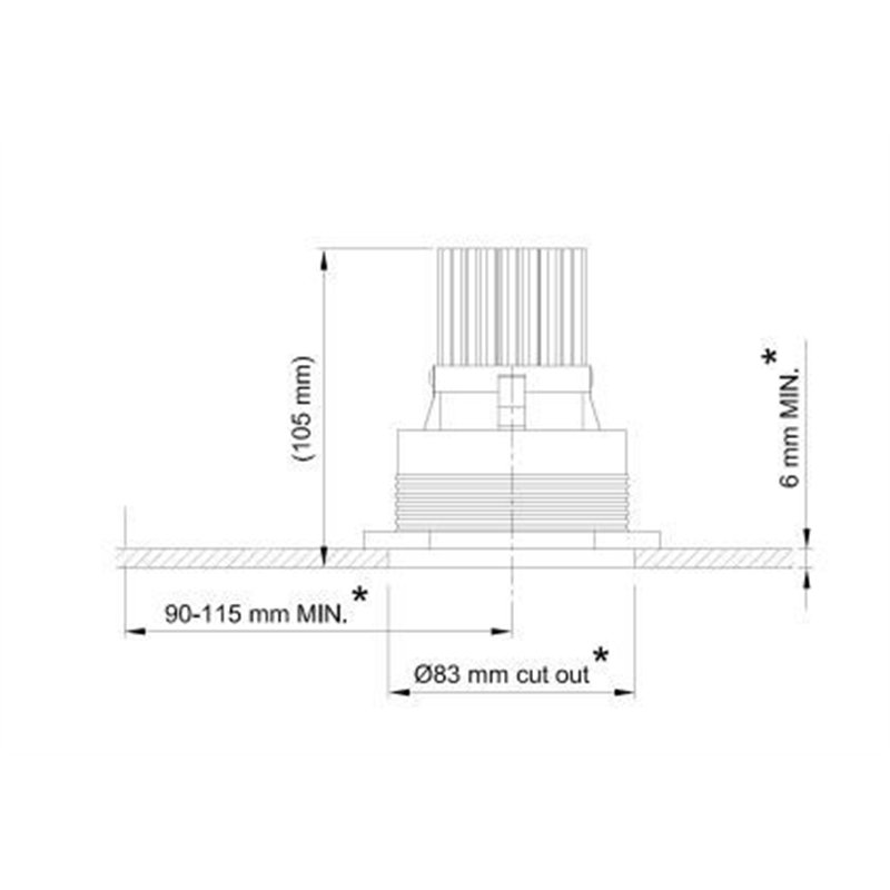 Tekna FLATSPOT 2 - TRIMLESS 12V LED Inbouwspot