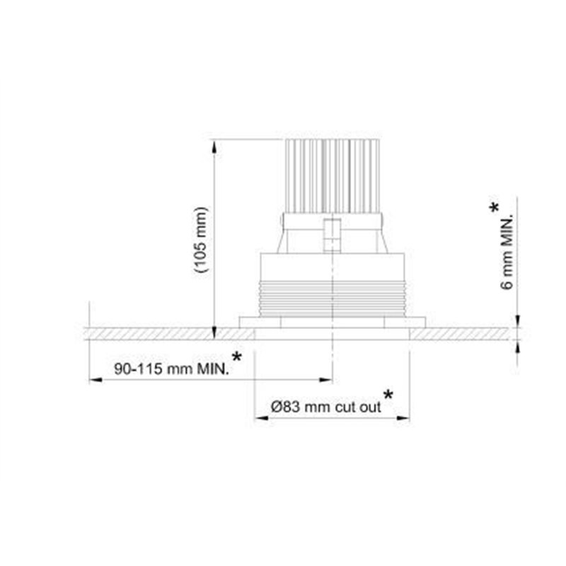 Tekna FLATSPOT 2 - TRIM 12V LED Inbouwspot