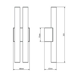 Tekna ARTON Phare Double Small Wall lamp