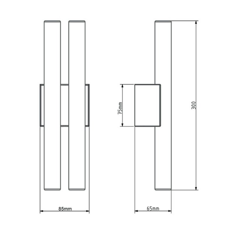 Tekna ARTON Phare Double Small Wandlamp