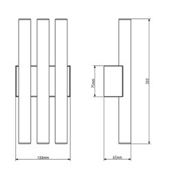 Tekna ARTON Phare Triple Small Wall lamp