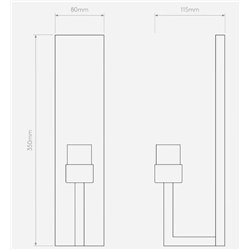 Astro Riva 350 wall lamp