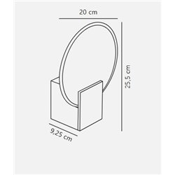 Nordlux Hester [IP44] 3-step Dim wall lamp