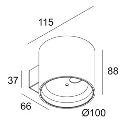 Delta Light ORBIT LED DIM8 Wall lamp