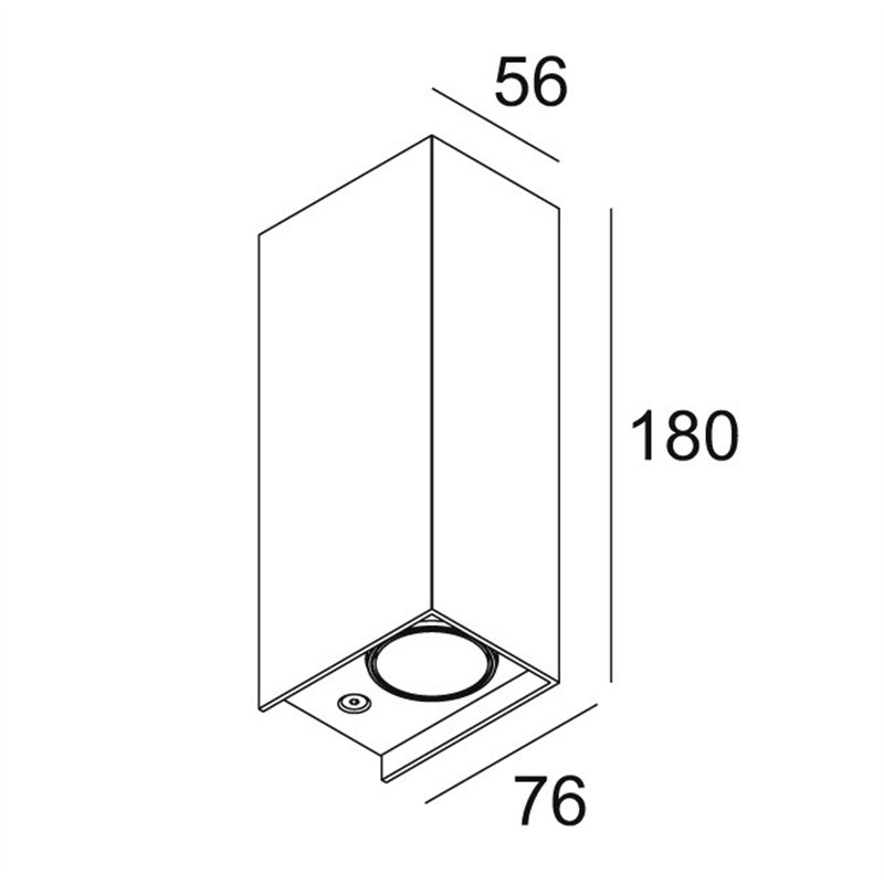 Delta Light MONO II DOWN-UP LED Wandlamp