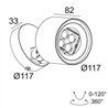 Delta Light FRAX S HONEYCOMB Floor lamp / Wall lamp