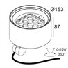 Delta Light FRAX MB HONEYCOMB Floor lamp / Wall lamp