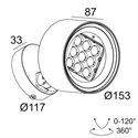 Delta Light FRAX M LINEAR H Vloerlamp / Wandlamp
