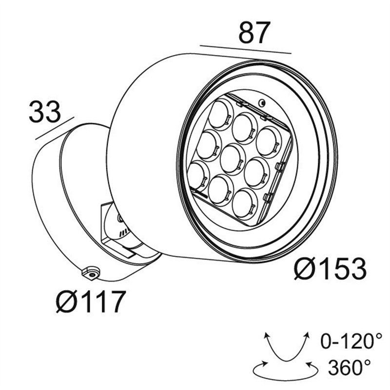 Delta Light FRAX M WALLWASH Vloerlamp / Wandlamp