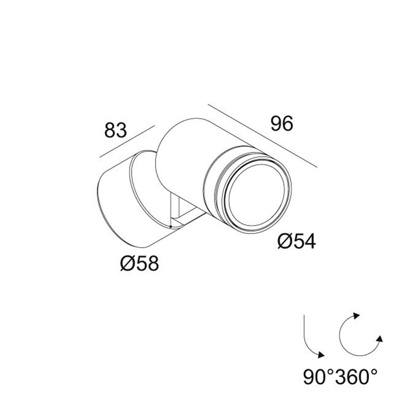 Delta Light SPIX M 24V Wandlamp