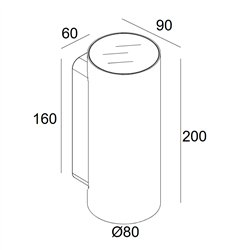 Delta Light Nocta Rd80 Down-Up Wfl wall lamp