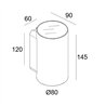 Delta Light Nocta Rd80 Wfl wall lamp