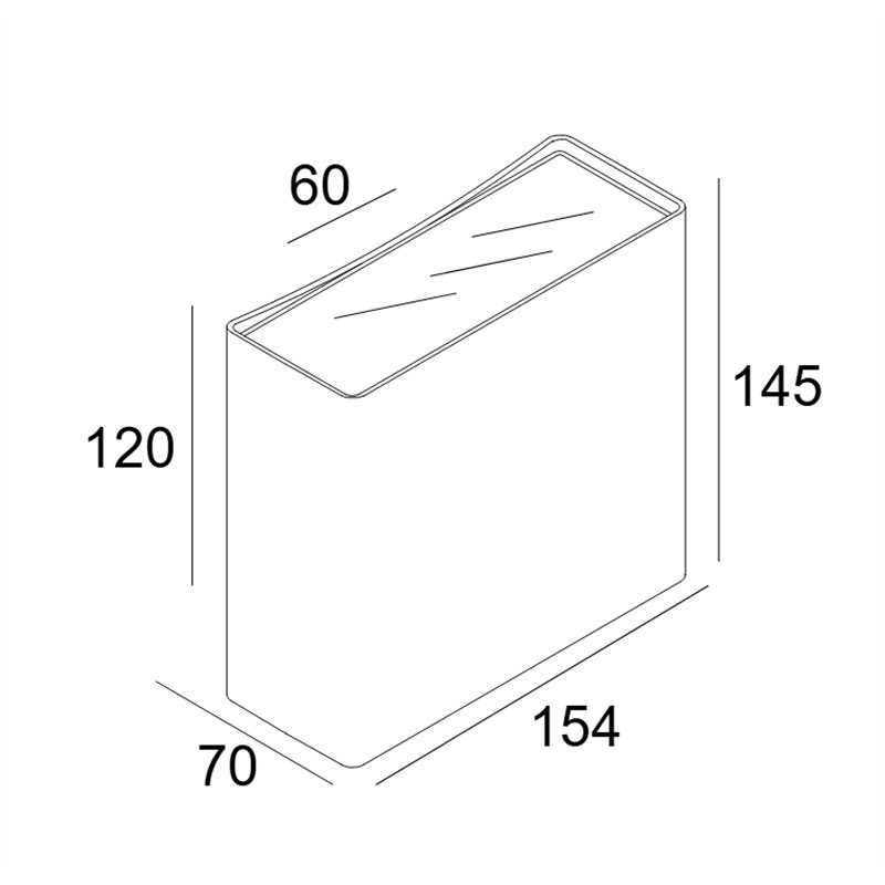 Delta Light Nocta Sq155 Sp Wandlamp