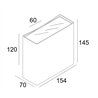 Delta Light Nocta Sq155 Vwfl wall lamp