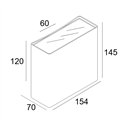 Delta Light Nocta Sq155 Wfl Wandlamp