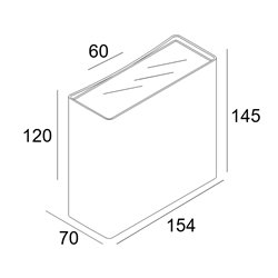 Delta Light Nocta Sq155 Wfl wall lamp
