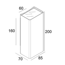 Delta Light Nocta Sq85 Down-Up Sp wall lamp