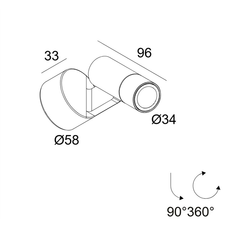 Delta Light Spix S Wandlamp