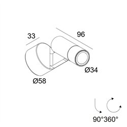 Delta Light Spix S 24V wall lamp