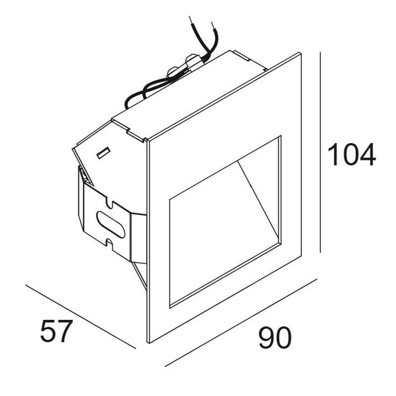 Delta Light Heli X Screen Wandlamp