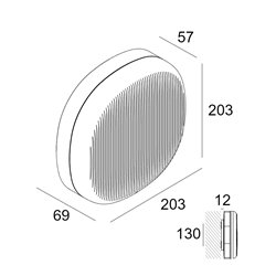 Delta Light Nebbia 12 DIM8 wall lamp
