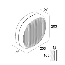 Delta Light Nebbia 20 PDS DIM8 Wall lamp