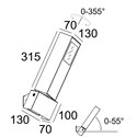Delta Light Polesano W street Wandlamp