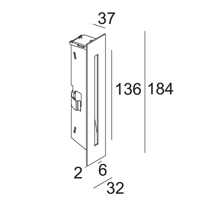 Delta Light INLET S HW Wandlamp