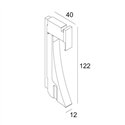 Delta Light INLET TRIMLESS XS Wandlamp