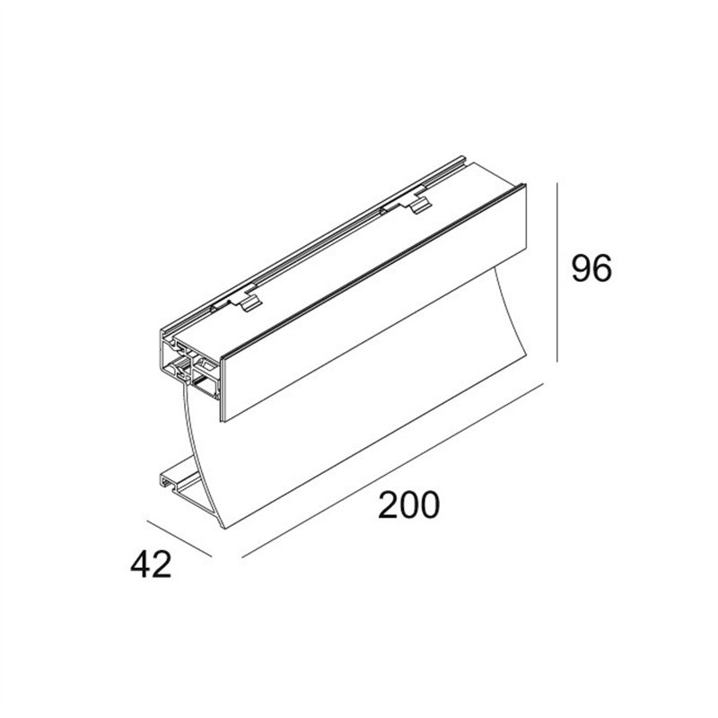 Delta Light INLET TRIMLESS H20 Wandlamp