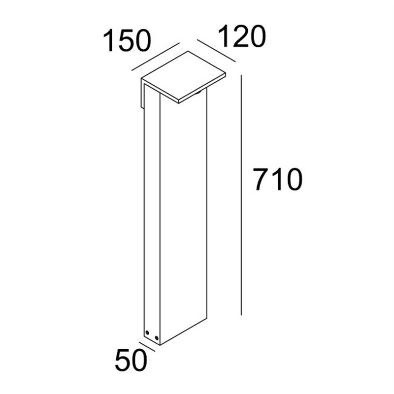 Delta Light OBLIX 70 Tuinpaal