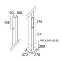 Delta Light POLESANO 4M - 1 BASE Tuinpaal