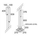 Delta Light POLESANO 6M - 4 BASE Tuinpaal