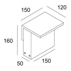Delta Light OBLIX 15 Garden lamppost