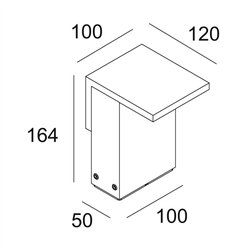Delta Light OBLIX S 15 Garden lamppost
