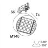 Delta Light FRAGMA 3x3 ADM DIM1P Track lighting