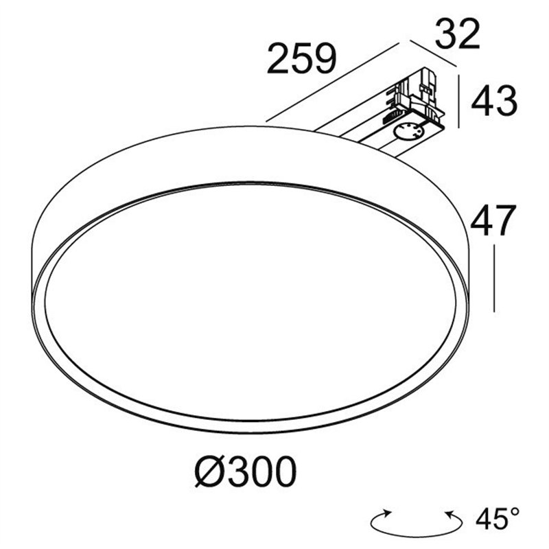 Delta Light MULTINOVA 30 TW ADM DIM5 Trackverlichting